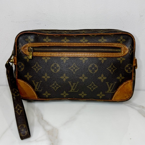 Auth LOUIS VUITTON Vintage Clutch/Wristlet - Picture 1 of 15